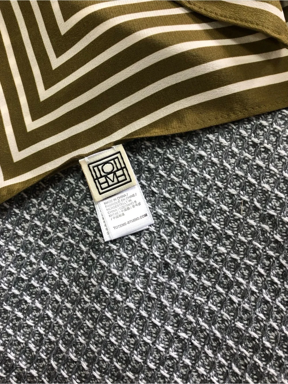 Toteme Geometric Silk Scarf